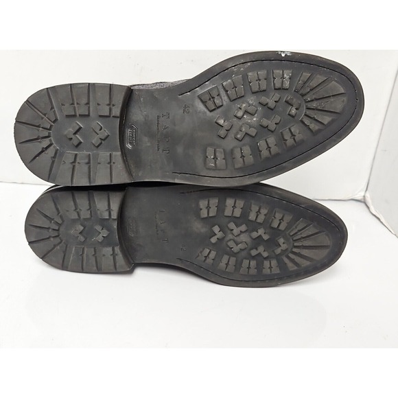 TAFT The Jack Cap Toe Boot In Grey/Oxblood Wool/Leather Men's Size 9 - Picture 8 of 14